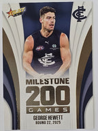 2026 AFL Footy Stars Milestone Games MG15 George Hewett - Carlton Blues