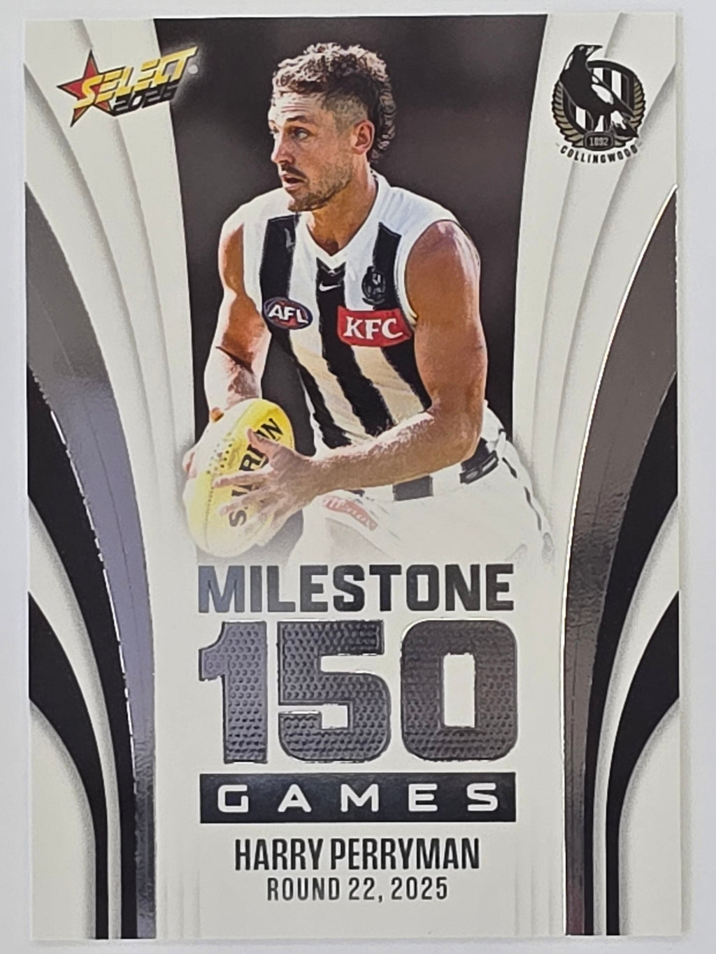 2026 AFL Footy Stars Milestone Games MG22 Harry Perryman - Collingwood Magpies