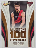 2026 AFL Footy Stars Milestone Games MG29 Archie Perkins - Essendon Bombers