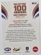 2026 AFL Footy Stars Milestone Games MG32 Bailey Banfield - Fremantle Dockers