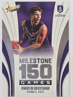 2026 AFL Footy Stars Milestone Games MG33 Andrew Brayshaw - Fremantle Dockers