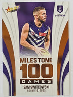 2026 AFL Footy Stars Milestone Games MG35 Sam Switkowski - Fremantle Dockers