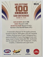 2026 AFL Footy Stars Milestone Games MG35 Sam Switkowski - Fremantle Dockers