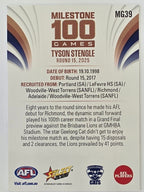 2026 AFL Footy Stars Milestone Games MG39 Tyson Stengle - Geelong Cats