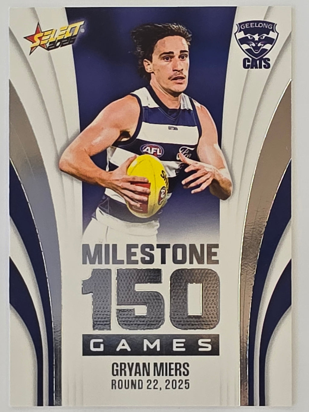 2026 AFL Footy Stars Milestone Games MG40 Gryan Miers - Geelong Cats