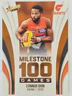 2026 AFL Footy Stars Milestone Games MG43 Connor Idun - GWS Giants