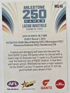 2026 AFL Footy Stars Milestone Games MG46 Lachie Whitfield - GWS Giants