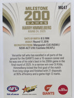 2026 AFL Footy Stars Milestone Games MG47 Harry Himmelberg - GWS Giants