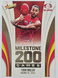 2026 AFL Footy Stars Milestone Games MG49 Touk Miller - Gold Coast Suns