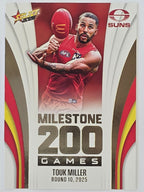 2026 AFL Footy Stars Milestone Games MG49 Touk Miller - Gold Coast Suns