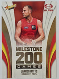 2026 AFL Footy Stars Milestone Games MG54 Jarrod Witts - Gold Coast Suns