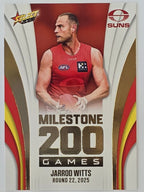 2026 AFL Footy Stars Milestone Games MG54 Jarrod Witts - Gold Coast Suns