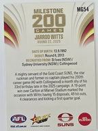 2026 AFL Footy Stars Milestone Games MG54 Jarrod Witts - Gold Coast Suns