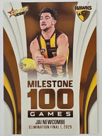 2026 AFL Footy Stars Milestone Games MG58 Jai Newcombe - Hawthorn Hawks
