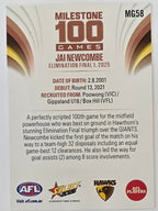 2026 AFL Footy Stars Milestone Games MG58 Jai Newcombe - Hawthorn Hawks