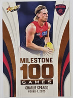 2026 AFL Footy Stars Milestone Games MG60 Charlie Spargo - Melbourne Demons
