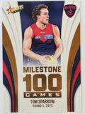 2026 AFL Footy Stars Milestone Games MG61 Tom Sparrow - Melbourne Demons