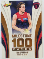2026 AFL Footy Stars Milestone Games MG61 Tom Sparrow - Melbourne Demons