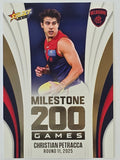 2026 AFL Footy Stars Milestone Games MG62 Christian Petracca - Melbourne Demons