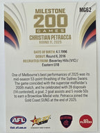 2026 AFL Footy Stars Milestone Games MG62 Christian Petracca - Melbourne Demons