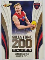 2026 AFL Footy Stars Milestone Games MG63 Clayton Oliver - Melbourne Demons