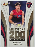 2026 AFL Footy Stars Milestone Games MG64 Ed Langdon - Melbourne Demons