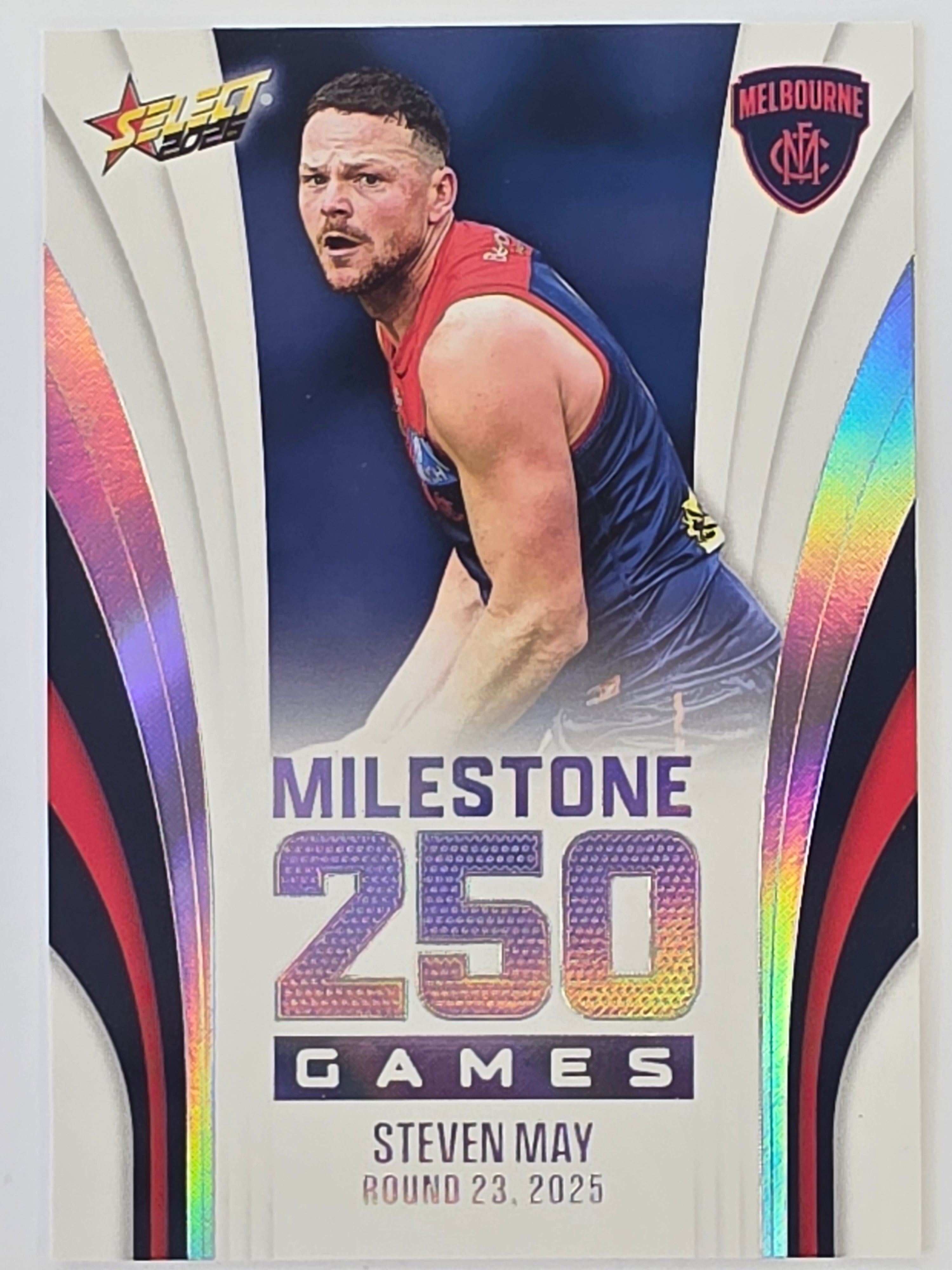 2026 AFL Footy Stars Milestone Games MG66 Steven May - Melbourne Demons