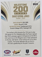 2026 AFL Footy Stars Milestone Games MG69 Darcy Byrne-Jones - Port Adelaide Power