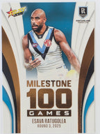 2026 AFL Footy Stars Milestone Games MG70 Esava Ratugolea - Port Adelaide Power