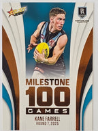 2026 AFL Footy Stars Milestone Games MG71 Kane Farrell - Port Adelaide Power