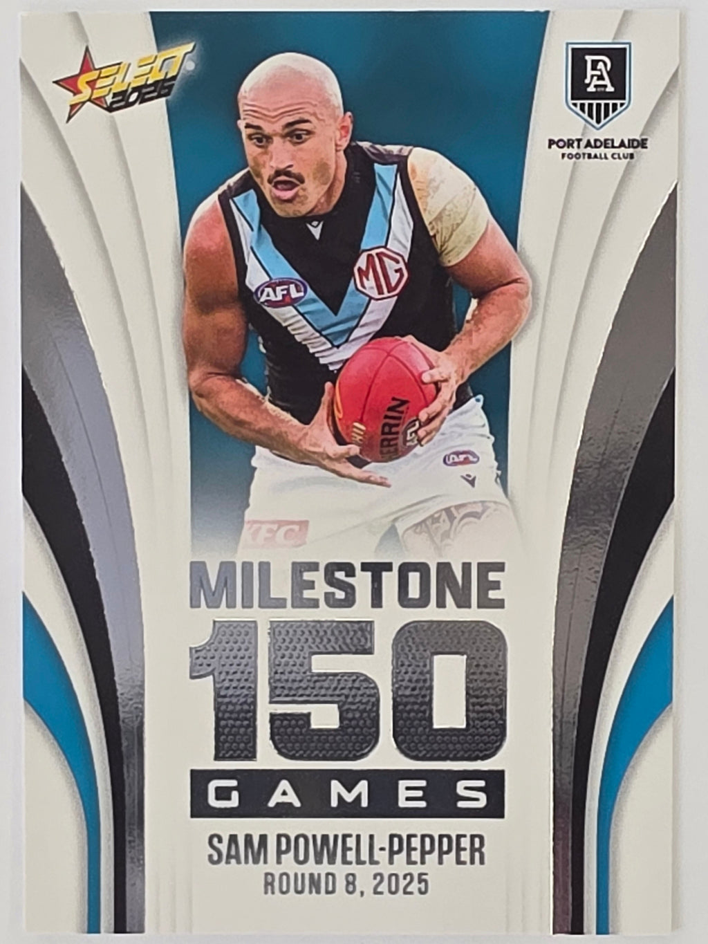 2026 AFL Footy Stars Milestone Games MG72 Sam Powell-Pepper - Port Adelaide Power