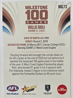 2026 AFL Footy Stars Milestone Games MG73 Willie Rioli - Port Adelaide Power