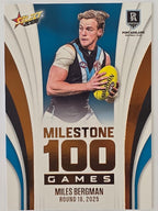 2026 AFL Footy Stars Milestone Games MG74 Miles Bergman - Port Adelaide Power