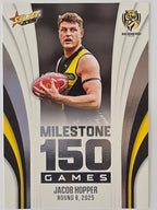 2026 AFL Footy Stars Milestone Games MG77 Jacob Hopper - Richmond Tigers