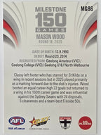 2026 AFL Footy Stars Milestone Games MG86 Mason Wood - St Kilda Saints