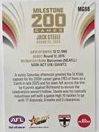 2026 AFL Footy Stars Milestone Games MG88 Jack Steele - St Kilda Saints