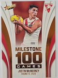 2026 AFL Footy Stars Milestone Games MG92 Justin McInerney - Sydney Swans