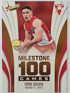 2026 AFL Footy Stars Milestone Games MG94 Errol Gulden - Sydney Swans