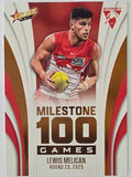 2026 AFL Footy Stars Milestone Games MG96 Lewis Melican - Sydney Swans