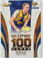 2026 AFL Footy Stars Milestone Games MG98 Oscar Allen - West Coast Eagles