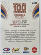 2026 AFL Footy Stars Milestone Games MG98 Oscar Allen - West Coast Eagles