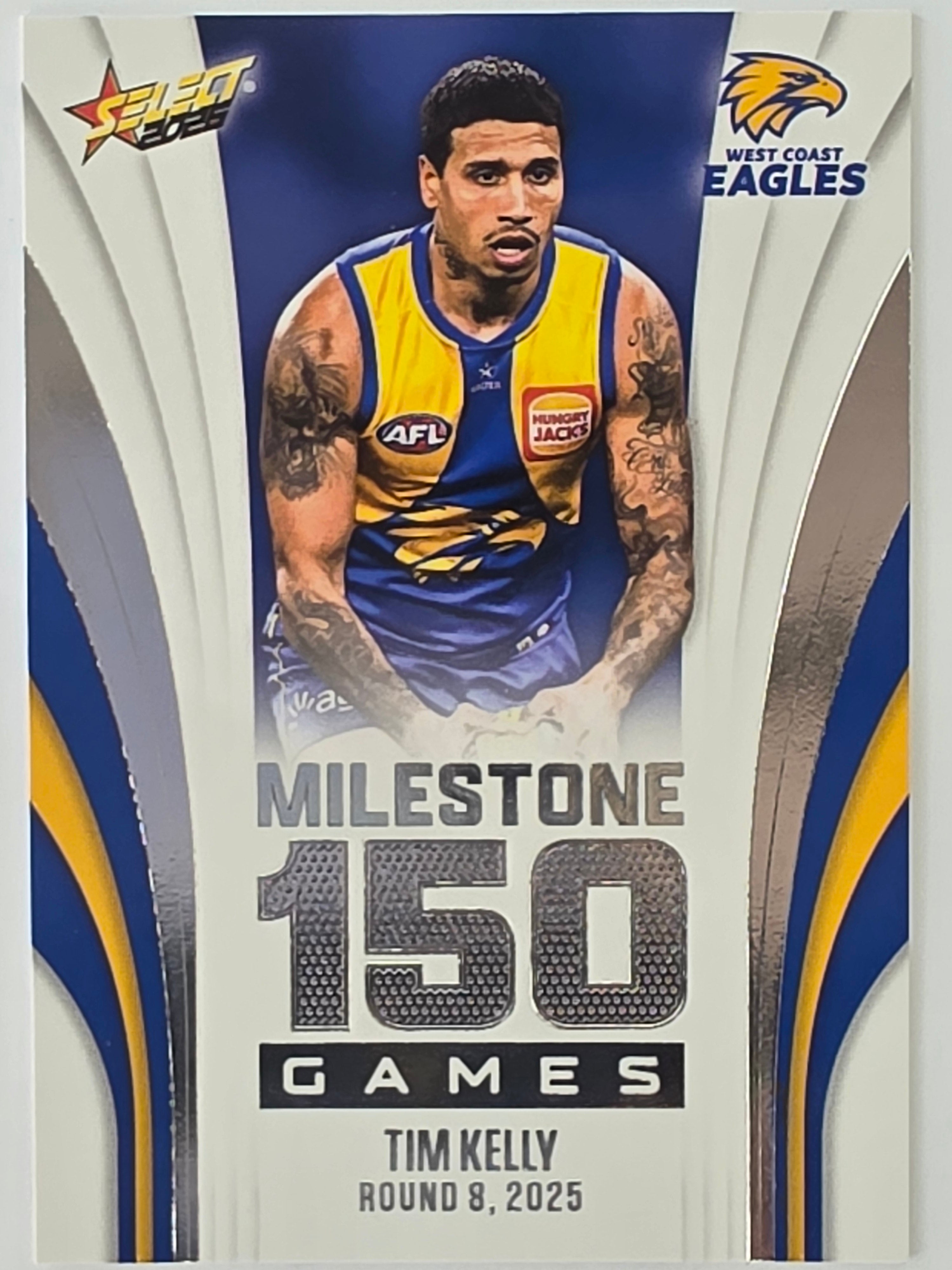 2026 AFL Footy Stars Milestone Games MG99 Tim Kelly - West Coast Eagles