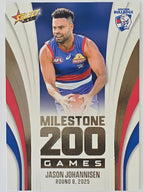 2026 AFL Footy Stars Milestone Games MG103 Jason Johannisen - Western Bulldogs