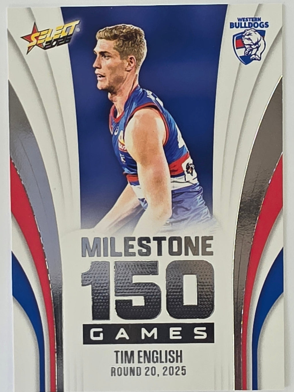 2026 AFL Footy Stars Milestone Games MG106 Tim English - Western Bulldogs