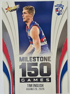 2026 AFL Footy Stars Milestone Games MG106 Tim English - Western Bulldogs