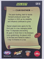 2026 AFL Footy Stars Select Rewind SR18 Cam Rayner - Brisbane Lions