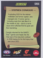 2026 AFL Footy Stars Select Rewind SR66 Stephen Coniglio - GWS Giants