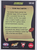 2026 AFL Footy Stars Select Rewind SR140 Tom McCartin - Sydney Swans