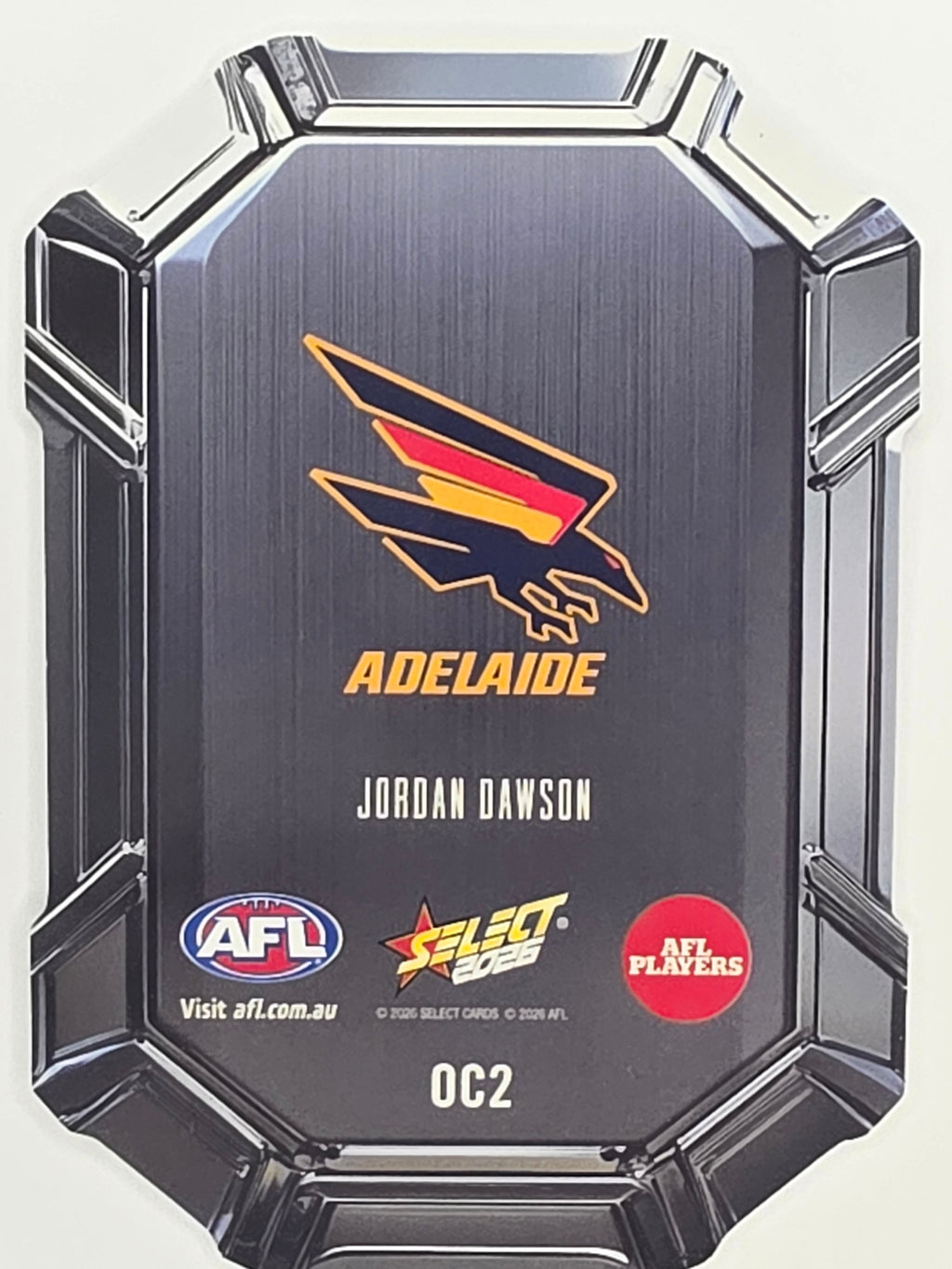 2026 AFL Footy Stars Octane Team Colours O2 Jordan Dawson - Adelaide Crows