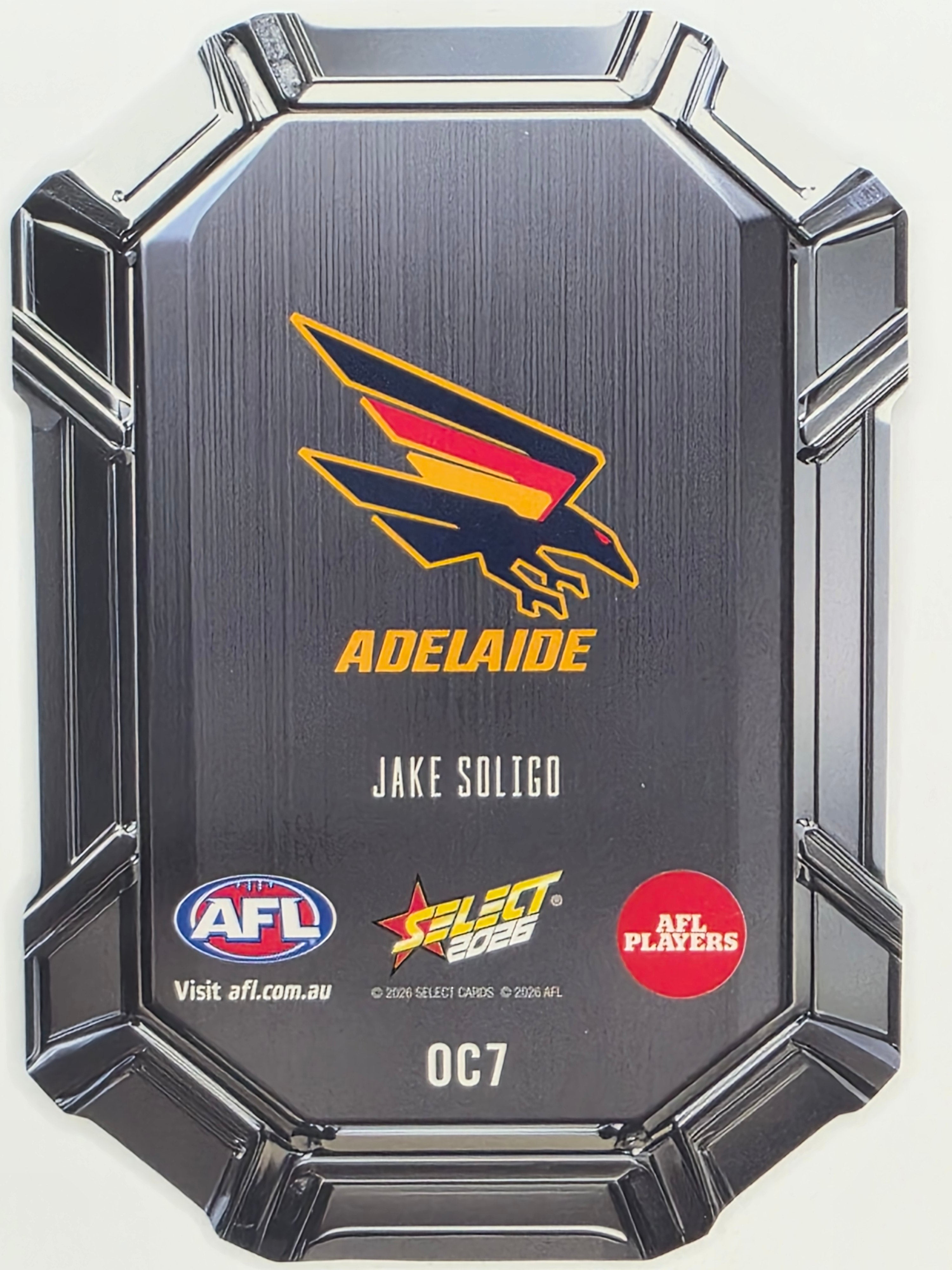 2026 AFL Footy Stars Octane Team Colours O7 Jake Soligo - Adelaide Crows